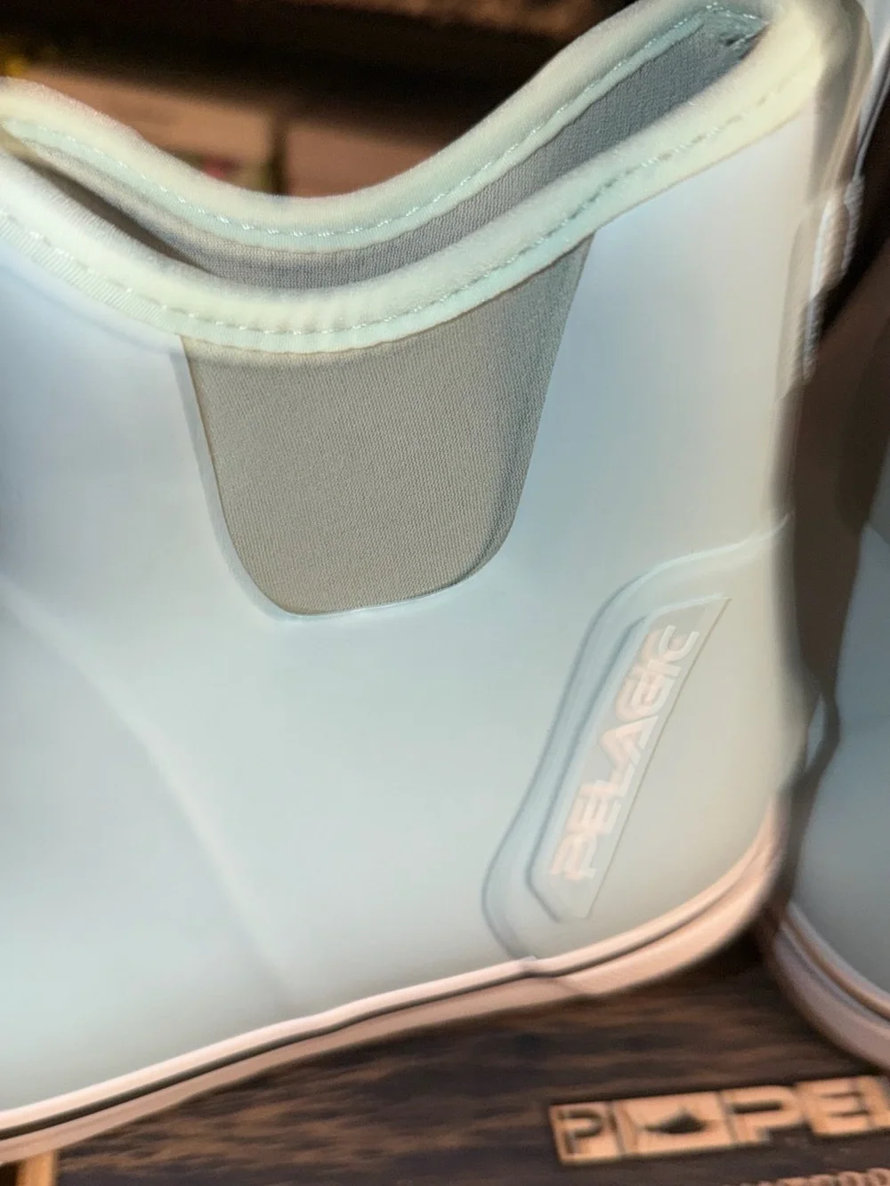 Pelagic Light Blue Women's Slip-On Rain Boots